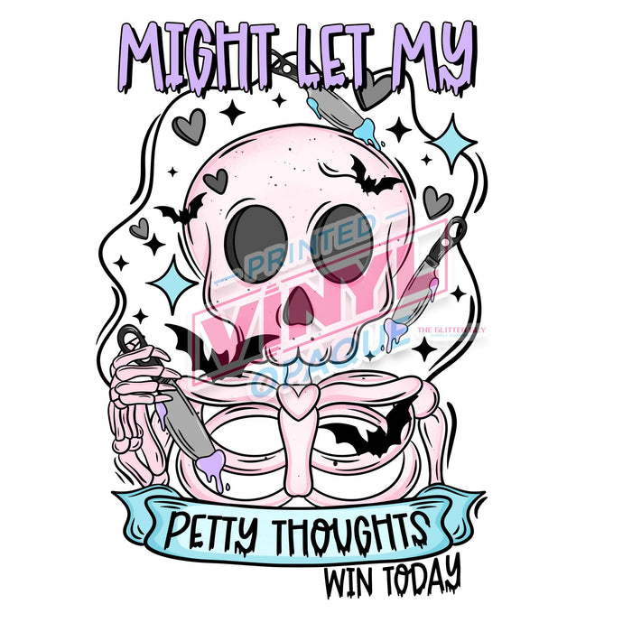 Printed Decal - Petty Thoughts
