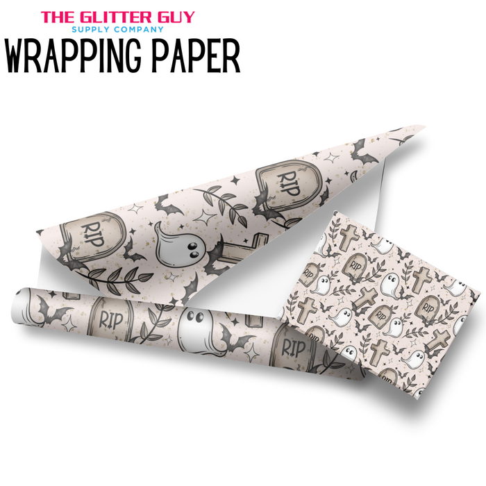 Wrapping Paper - Graveyard Ghosties