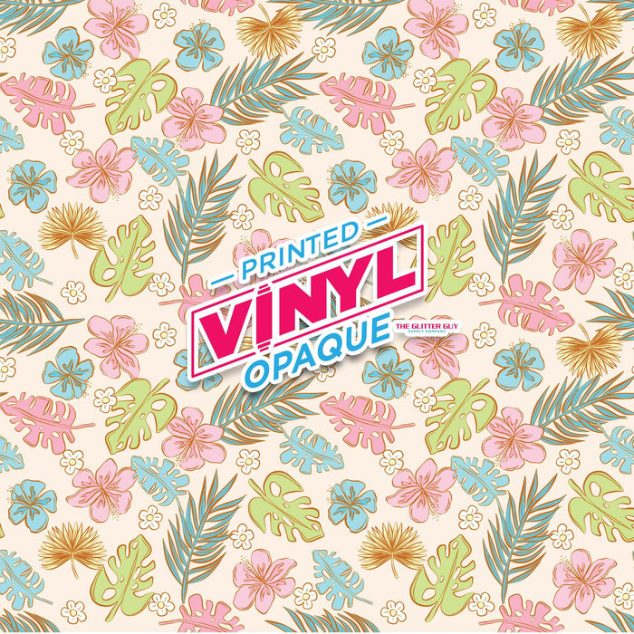 Printed Vinyl - Summer Leaves