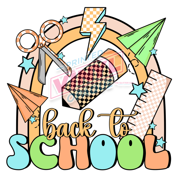 Printed Decal - Back To School