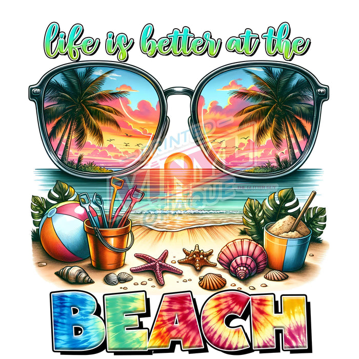 Printed Decal - Life Is Better At The Beach