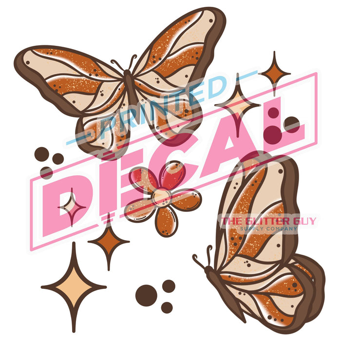 Printed Decal - Fall Time Butterflies