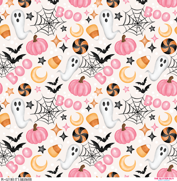 Printed Vinyl - Boo It's Halloween