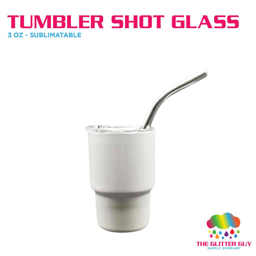 Ready to Ship Mini Tumblers, 3oz Sublimation Shot Glass Size Tumblers With  Lid and Straw, Great Gifts 