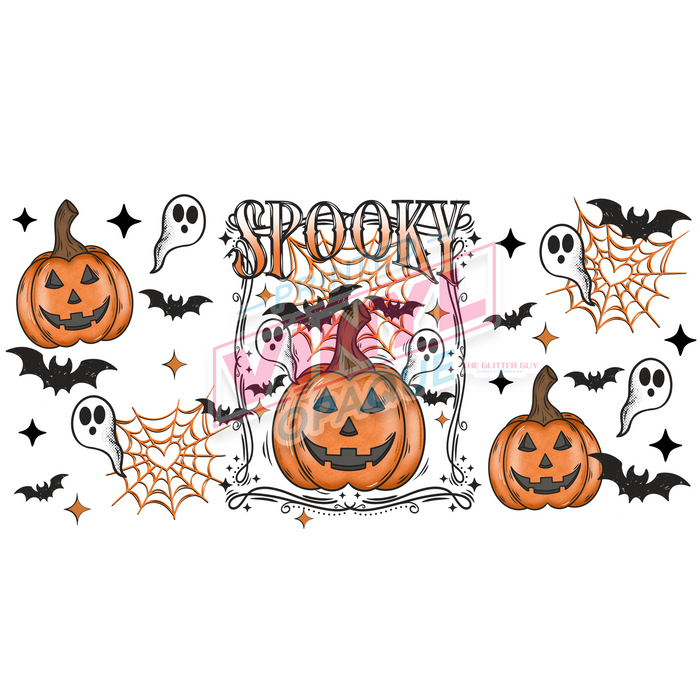 Libbey Can Wrap 16oz -  Ink Transfers | Spooky