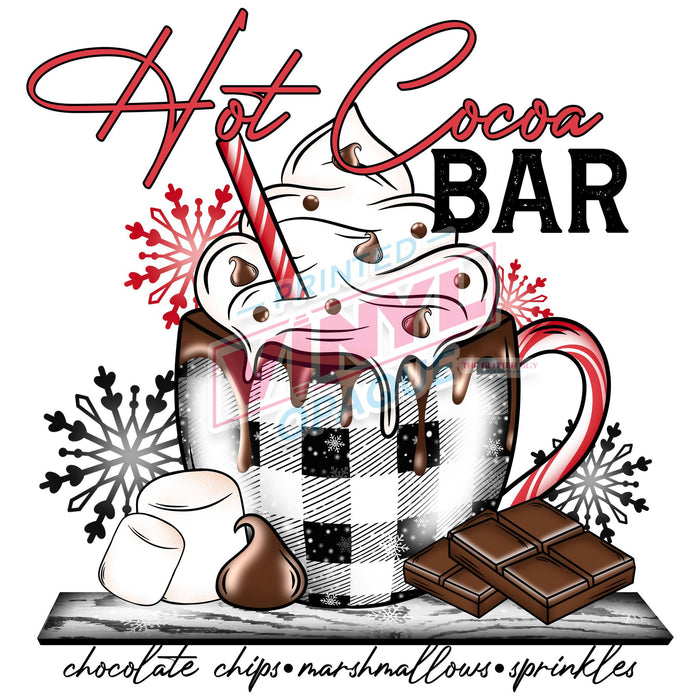 Printed Decal - Hot Cocoa Bar