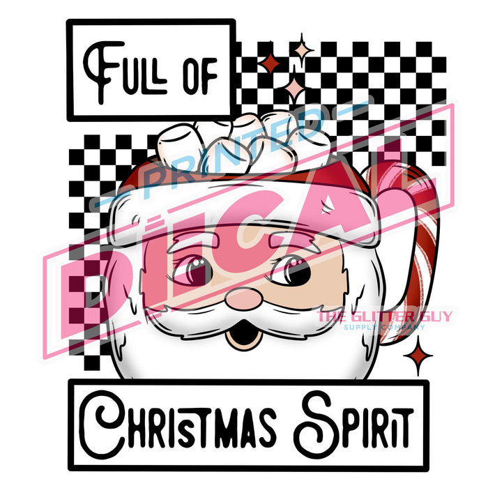 Printed Decal - Christmas Spirit