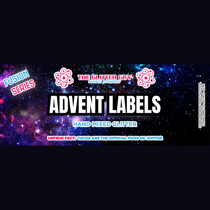 Advent Calendar Glitter Labels - Physical Copy