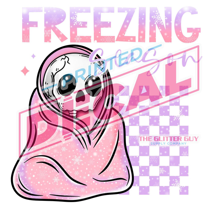 Printed Decal - Freezin Season Pastel