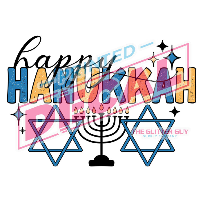 Printed Decal - Hannukah