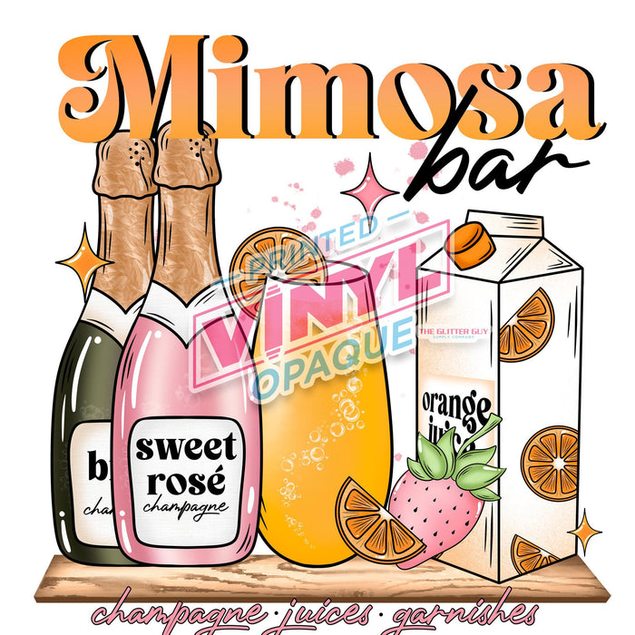 Printed Decal - Mimosa Bar