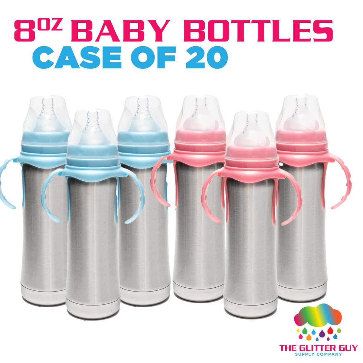 8 oz Stainless Steel Baby Bottle Tumbler – IDC Emporium