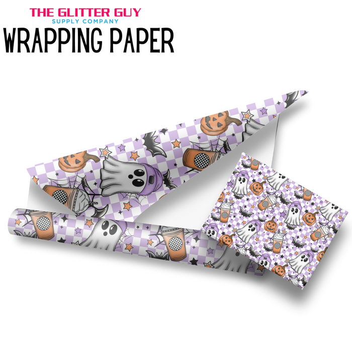 Wrapping Paper - Halloween Coffee Ghostie