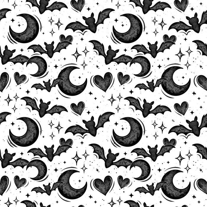 Printed Vinyl - Bats And Hearts