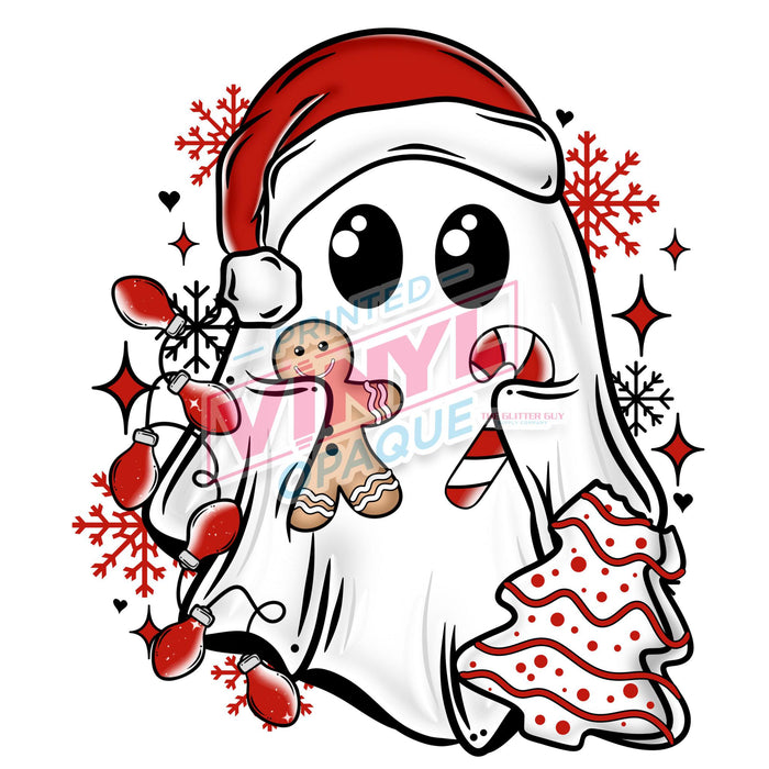 Printed Decal - Christmas Ghostie