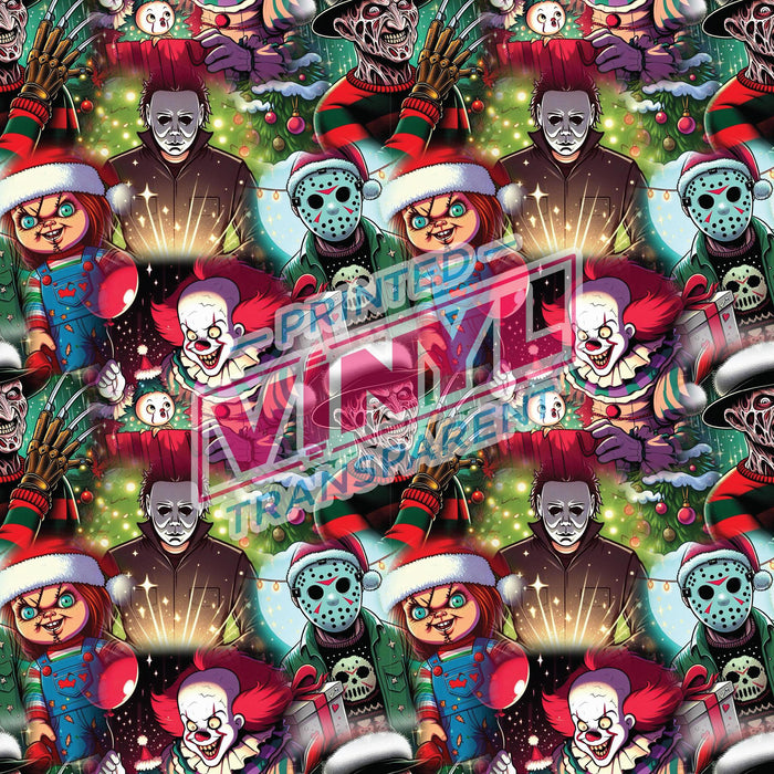 Printed Vinyl - Christmas Ghouls