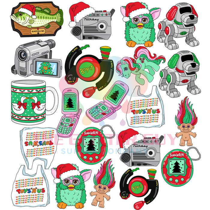 Premade Gang Sheet - 90s Holiday Shopping