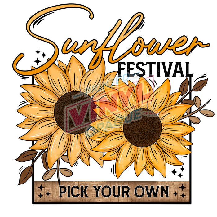 Printed Decal - Sunflower Festival