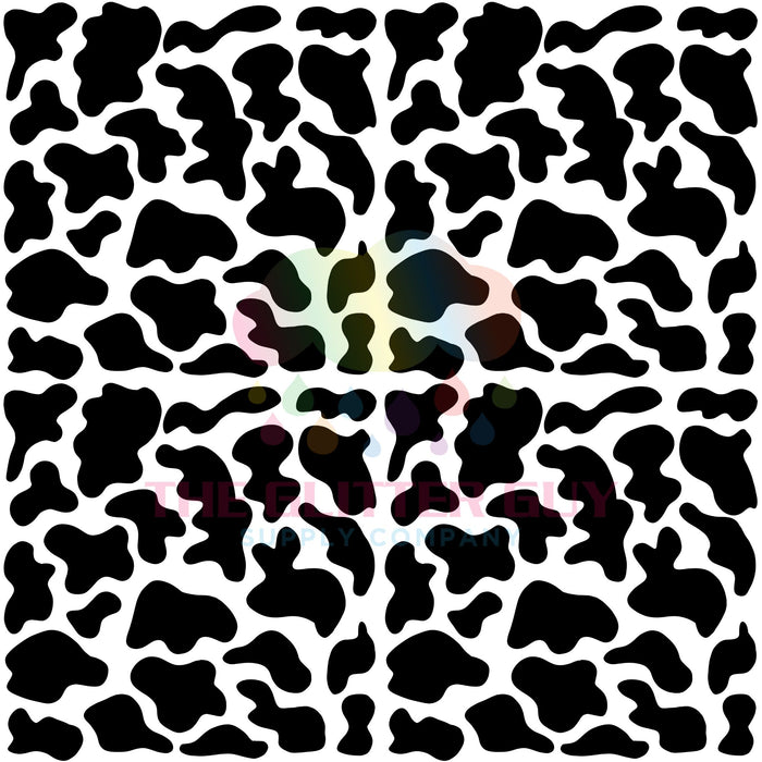 Premade Gang Sheet -  Black Cow Print