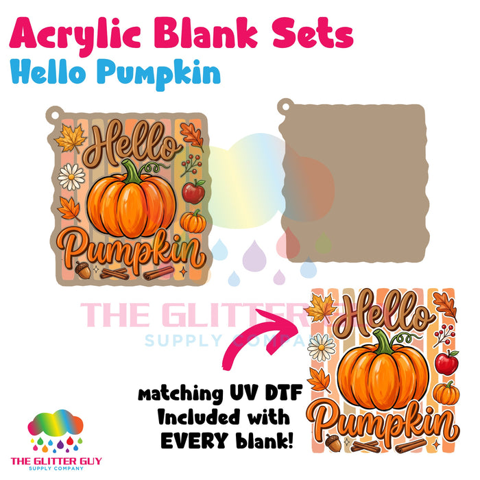 Acrylic Blank & Keychain Kit - Hello Pumpkin AB-001