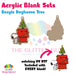 Beagle Doghouse Tree acrylic blank and keychain kit AB-007