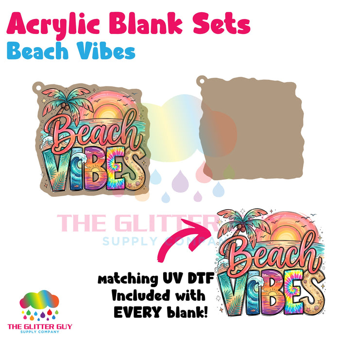 Acrylic Blank & Keychain Kit - Beach Vibes AB-012