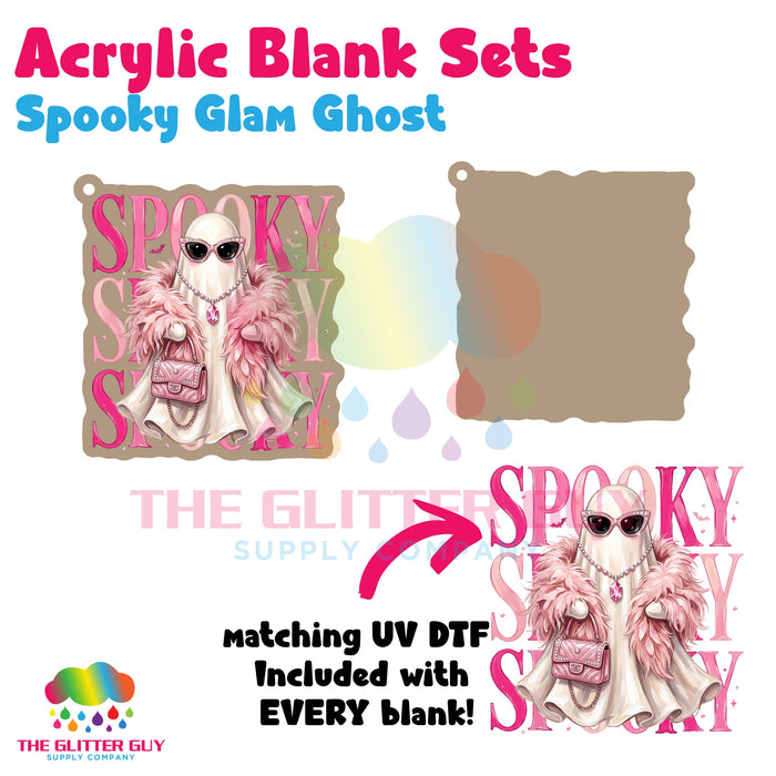 Acrylic Blank & Keychain Kit - Spooky Glam Ghost AB-014