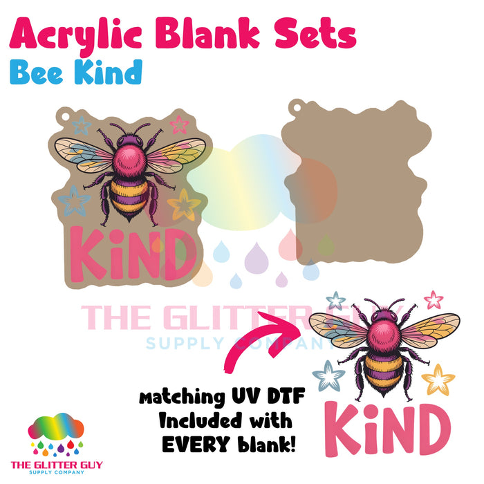 Acrylic Blank & Keychain Kit - Bee Kind AB-019