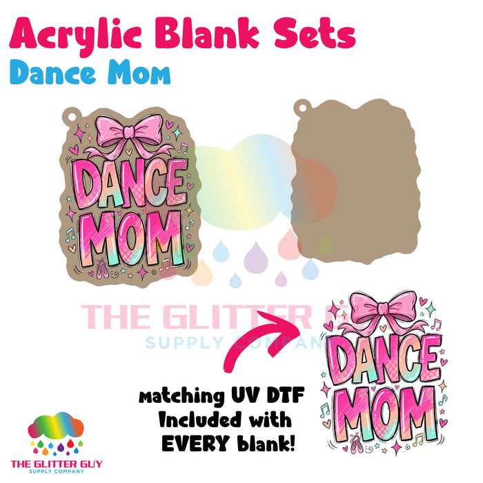 Acrylic Blank & Keychain Kit - Dance Mom AB-026