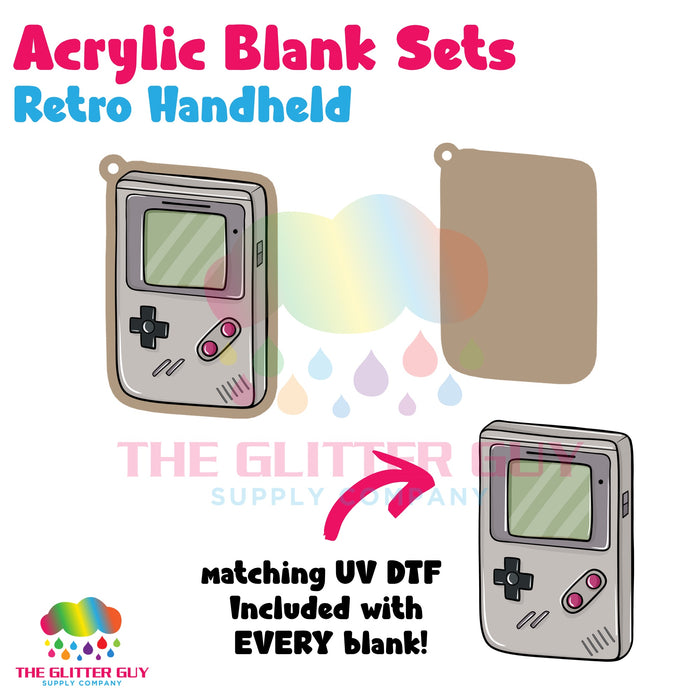 Acrylic Blank & Keychain Kit - Retro Handheld AB-034