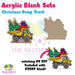 Christmas Dump Truck acrylic blank and keychain kit AB-035