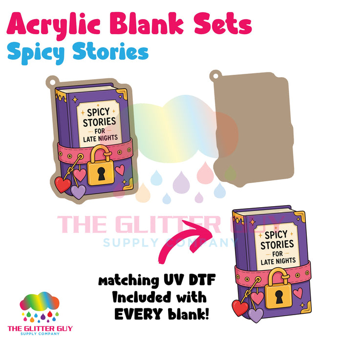 Acrylic Blank & Keychain Kit - Spicy Stories AB-035