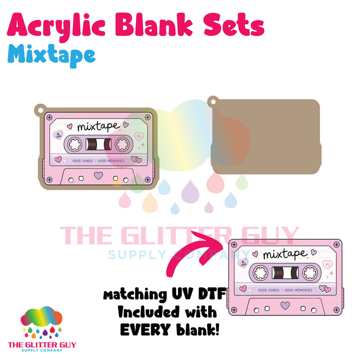 Acrylic Blank & Keychain Kit - Mixtape AB-039