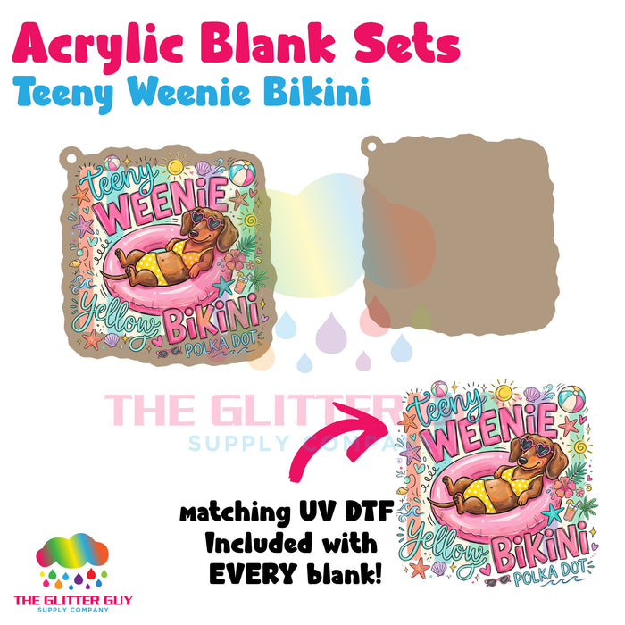 Acrylic Blank & Keychain Kit - Teeny Weenie Bikini AB-043
