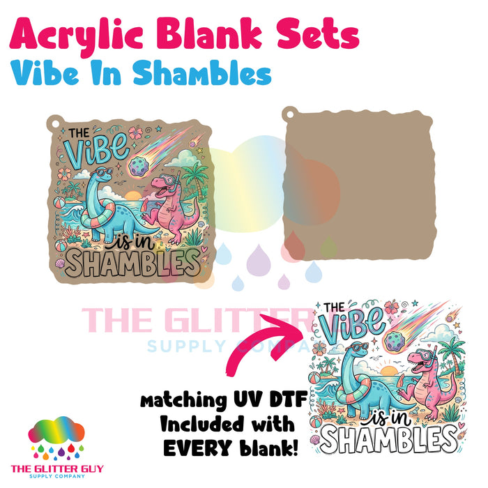 Acrylic Blank & Keychain Kit - Vibe In Shambles AB-044
