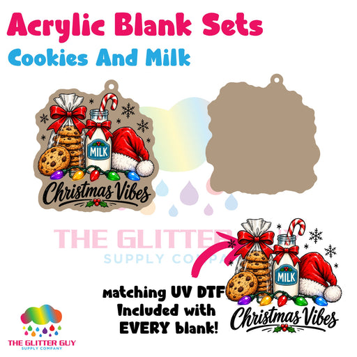 Cookies And Milk acrylic blank and keychain kit AB-050