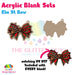 Elm St Bow acrylic blank and keychain kit AB-053