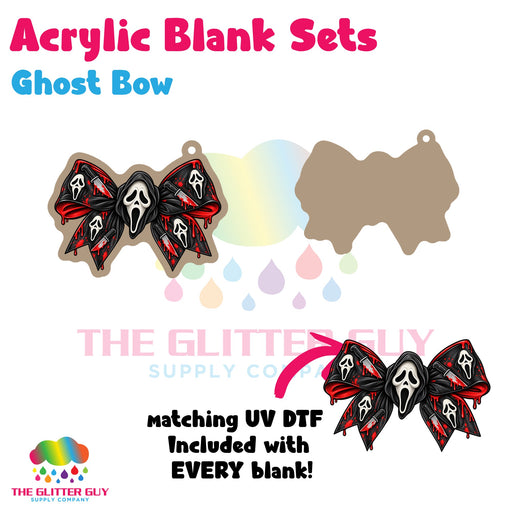 Ghost Bow acrylic blank and keychain kit AB-059