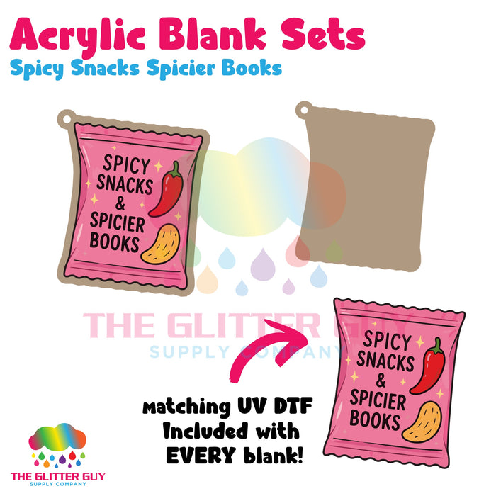 Acrylic Blank & Keychain Kit - Spicy Snacks Spicier Books AB-059