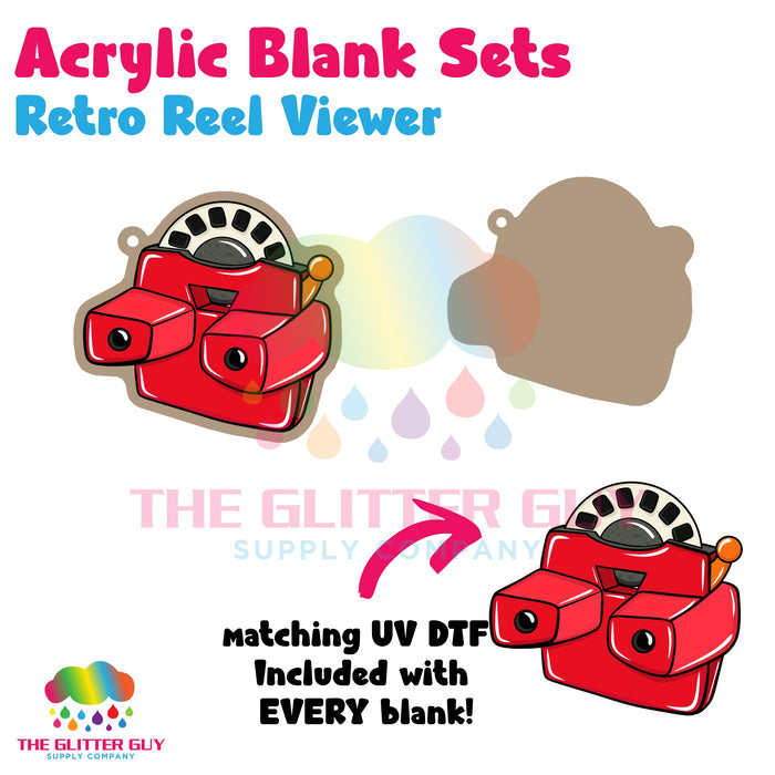 Acrylic Blank & Keychain Kit - Retro Reel Viewer AB-065