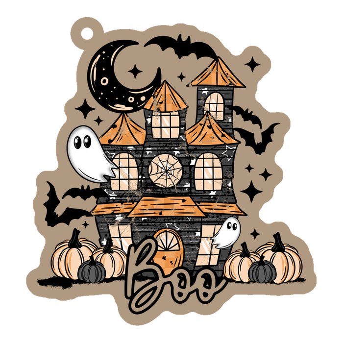 Acrylic Blank & Keychain Kit - Boo Haunted House AB-069