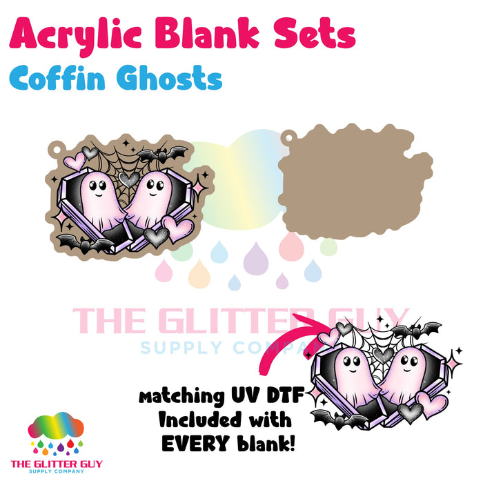 Acrylic Blank & Keychain Kit - Coffin Ghosts AB-073