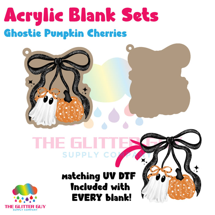 Acrylic Blank & Keychain Kit - Ghostie Pumpkin Cherries AB-076