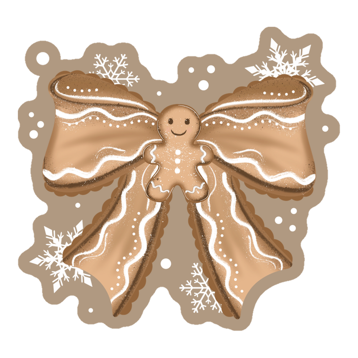 Acrylic Blank & Keychain Kit - Gingerbread Bow AB-077