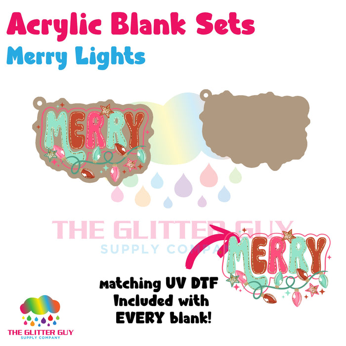 Acrylic Blank & Keychain Kit - Merry Lights AB-083