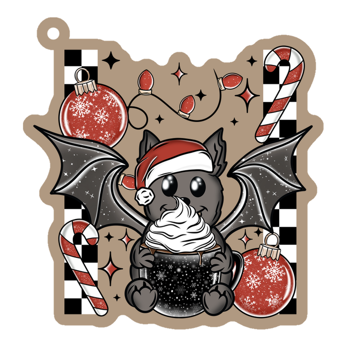 Acrylic Blank & Keychain Kit - Santa Bat AB-085