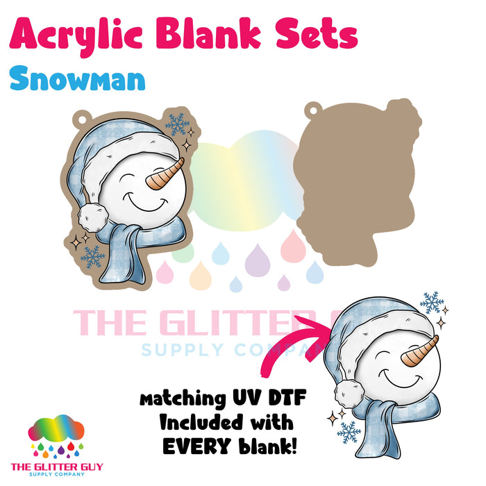 Acrylic Blank & Keychain Kit - Snowman AB-086