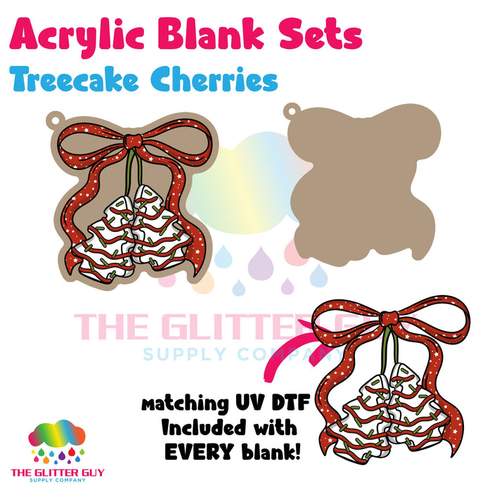 Acrylic Blank & Keychain Kit - Treecake Cherries AB-090