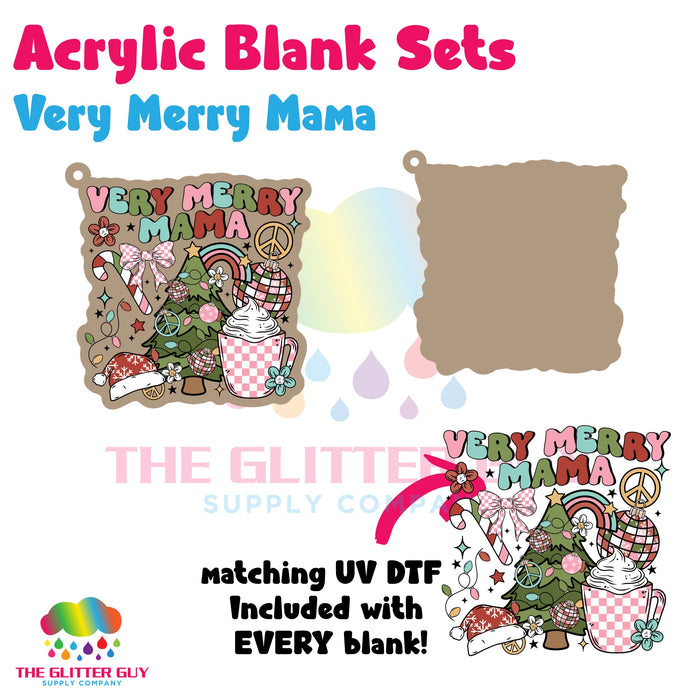 Acrylic Blank & Keychain Kit - Very Merry Mama AB-091