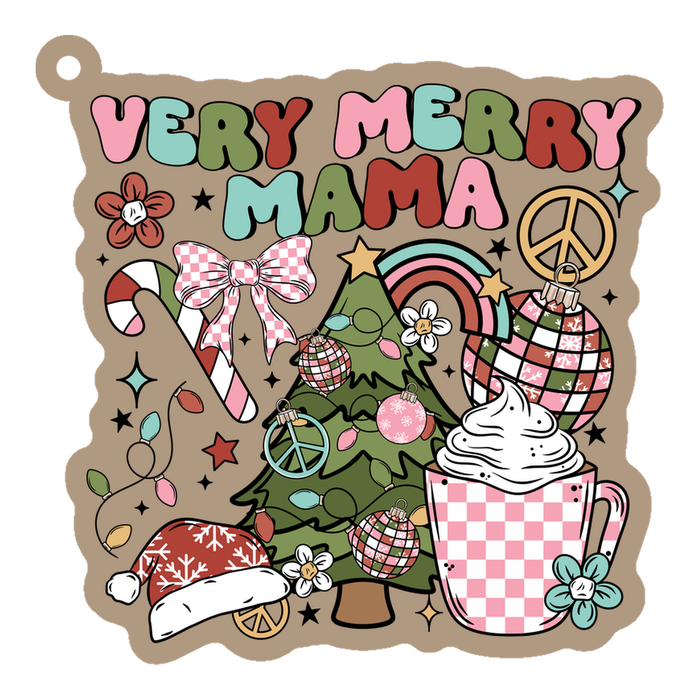 Acrylic Blank & Keychain Kit - Very Merry Mama AB-091